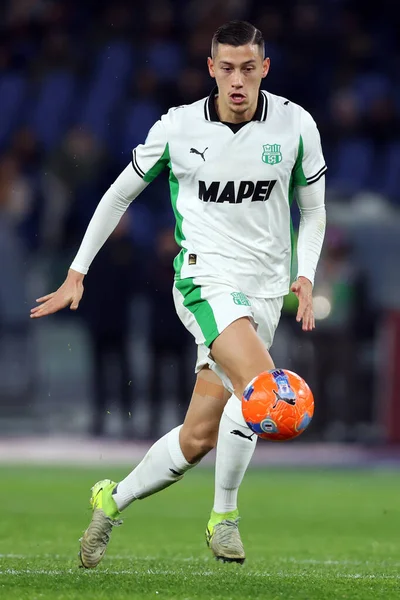 Roma, İtalya - 10 Ocak 2026: Sassuolo 'dan Jay Idzes, AS Roma ile US Sassuolo arasındaki 2025-2026 Serie A Enilive futbol karşılaşmasında Olimpiyat Stadyumu' nda görüldü
