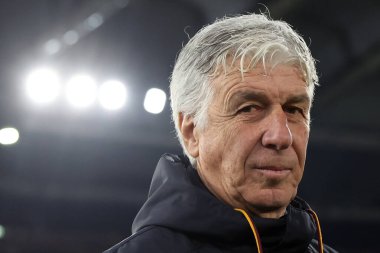 Roma, İtalya - 13 Ocak 2026: Gian Piero Gasperini, Coppa Italia Frecciarossa 2025-2026 arası Roma-Torino FC 1906 Olimpiyat Stadyumu karşılaşmasında A.S. Roma teknik direktörü.