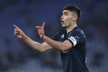 Roma, İtalya - 30 Ocak 2025: Cenova C.F.C. 'den Johan Vasquez Serie A Enilive 2025-2026 futbol karşılaşması sırasında Olimpik Stadyum 'da S.S. Lazio ile Genoa CFC arasındaki maçta görüldü.