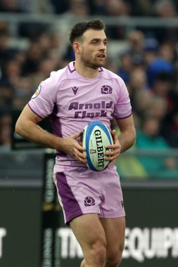 Roma, İtalya - 7 Şubat 2026: Guinness Altı Milletler 2026 Round 1 karşılaşmasında İtalya ile İskoçya arasında Olimpiyat Stadyumu 'nda oynanan karşılaşma.