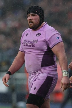 Roma, İtalya - 7 Şubat 2026: Guinness Altı Milletler 2026 Round 1 karşılaşmasında İtalya ile İskoçya arasında Olimpiyat Stadyumu 'nda oynanan karşılaşma.