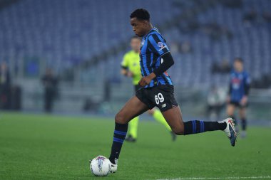 Roma, İtalya - 4 Mart 2026: Coppa Italia Frecciarossa 2025-2026 futbol karşılaşmasında SS Lazio ile Atalanta Bergamasca Calcio arasında Olimpiyat Stadyumu 'nda oynanan karşılaşmada görülen Dürüst Ahanor
