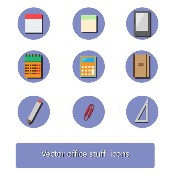 Conjunto de iconos de oficina — Vector de stock