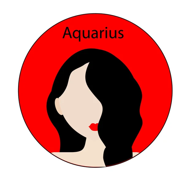 Aquarius zodiac sign — Stock Vector