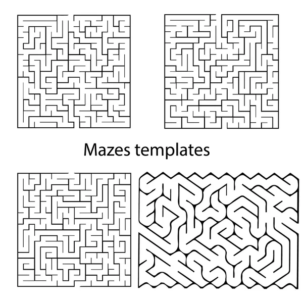 Modèles de labyrinthe vectoriel — Image vectorielle