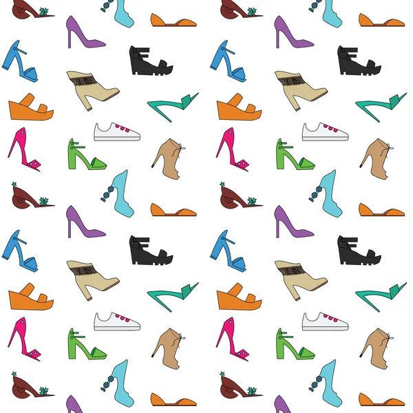 Women's shoes pattern — Stock Vector