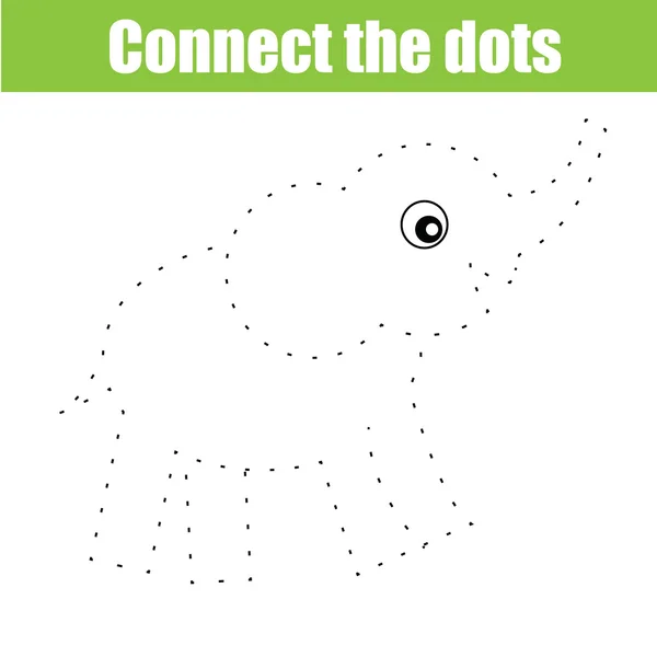 Connectez les points jeu éducatif pour enfants — Image vectorielle