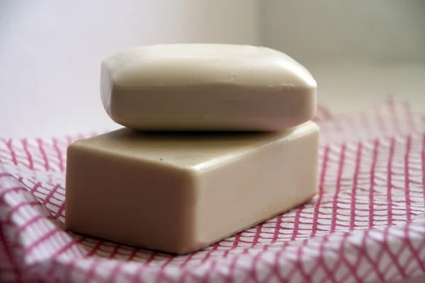 Two soap bars lying on each other — Stock Photo, Image