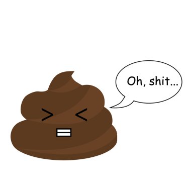 Sevimli vektör kaka komik balon. Kutsal kişilerin resmi, vektör çizim