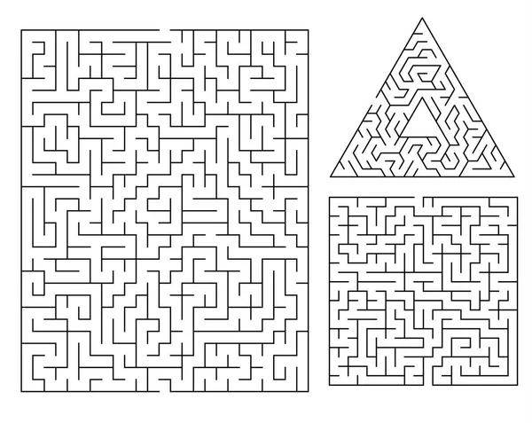 Modèle Labyrinthe Vectoriel Échantillon Labyrinthe Pour Enfants Enfants Jeux Livres — Image vectorielle