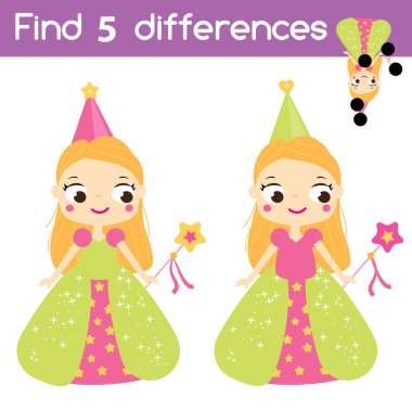 Eğitici çocukların oyunlarındaki farklılıkları cevapla bul. Peri prensesle çocuk aktivitesi