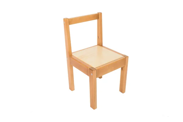 Geleneksel çam mutfak sandalyesi tecrit, ahşap mobilya — Stok fotoğraf