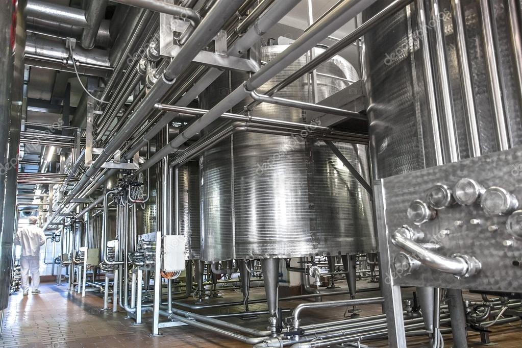 Dairy product factory inside Stock Photo by 102263770