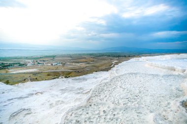 Doğal beyaz Traverten havuzları ve teraslar