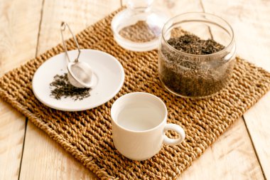 Sabah çay ahşap tablo