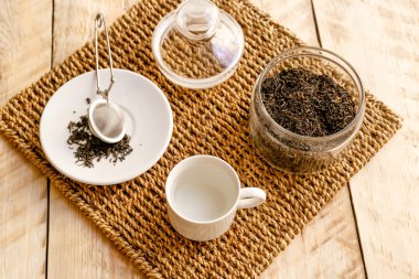 Sabah çay ahşap tablo