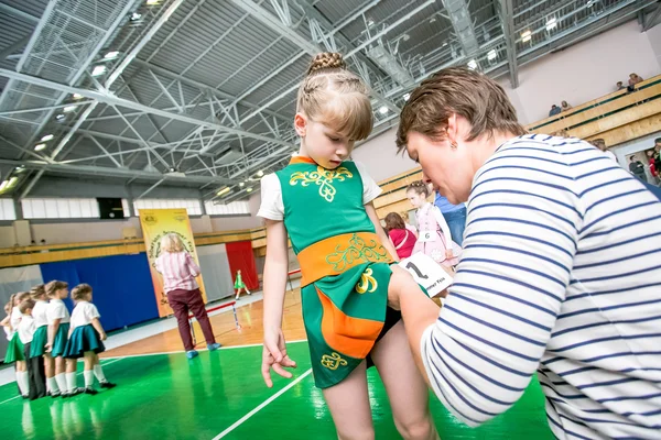 Omsk, Rússia - 22 de agosto de 2015: competição internacional de dança irlandesa — Fotografia de Stock