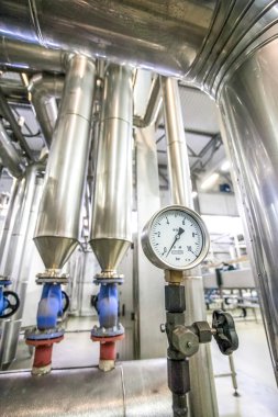 Paslanmaz çelik konstrüksiyon yeni parlak Fabrikası'nda boru hattları