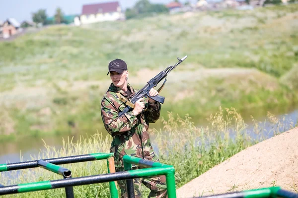 Омск, Россия - 1 июля 2015 года: военная подготовка — стоковое фото