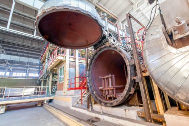 Fabrikada beton bloklar için otomatik klavye açıldı