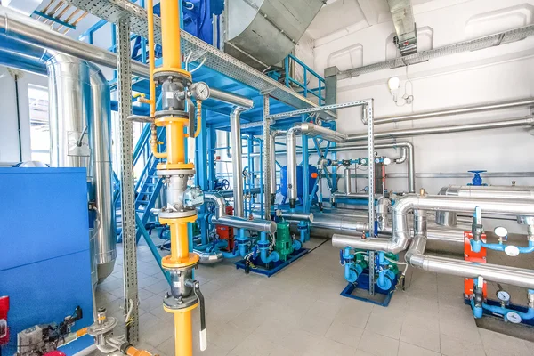 Modernes Wasserpumpen im Werk — Stockfoto