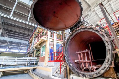 Fabrikada beton bloklar için otomatik klavye açıldı