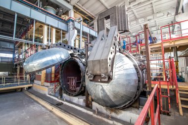 Fabrikada beton bloklar için otomatik klavye açıldı