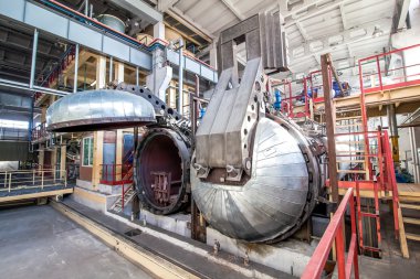 Fabrikada beton bloklar için otomatik klavye açıldı