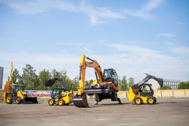 Omsk, Rusya - 03 Ağustos 2013: Otomatik rodeo
