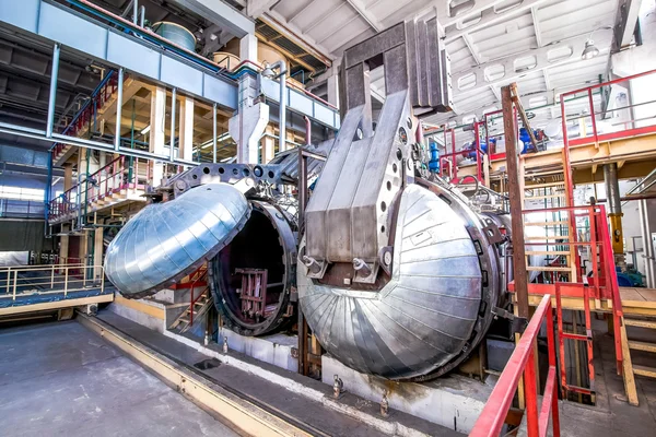 Fabrikada beton bloklar için otomatik klavye açıldı