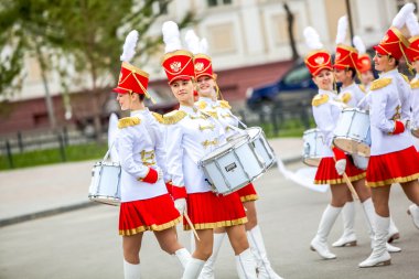 Omsk, Rusya - 08 Mayıs 2013: Cumhurbaşkanlığı alayı