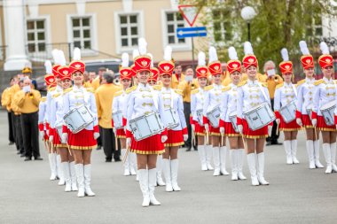 Omsk, Rusya - 08 Mayıs 2013: Cumhurbaşkanlığı alayı