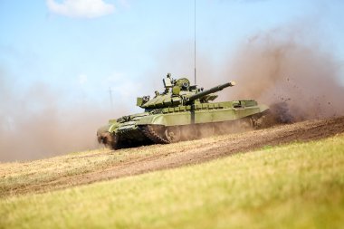 Omsk, Russia - July 07, 2011: international military exhibition clipart