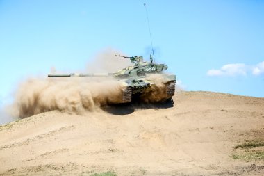 Omsk, Rusya - 07 Temmuz 2011: Uluslararası askeri sergi