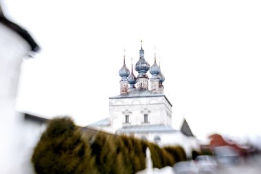 Kışın, Rusya Federasyonu - lensbaby ile shoot benzersiz ahşap kilise