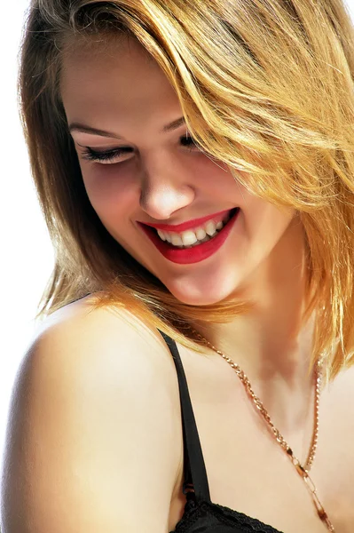 Beautiful young blonde woman — Stock Photo, Image