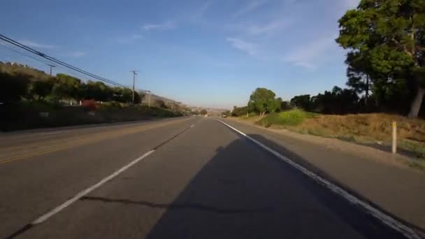 Malibu California Coastline Sunset Driving Template West Malibu — Vídeo de stock