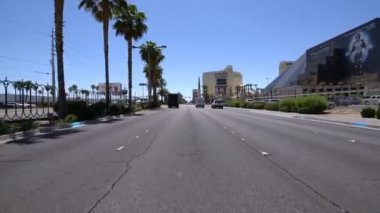 Las Vegas Strip, Excalibur 'da 9 numaralı sürücü plakası Nevada ABD.