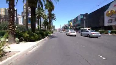 Las Vegas Bulvarı Gündüz Vaktinde Şehir Merkezine Yolculuk