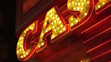 Las Vegas Kumarhanesi Neon Tabelaları Kapalı Nevada ABD