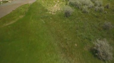 Utah 'taki Sevier River ve Meadow' da İleri Çekim Güneybatı ABD 'de Ortaya Çıktı