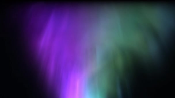 Aurora Органічна Анімаційна Петля Фіолетовий Зелений — стокове відео