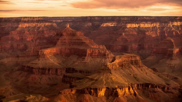 Salida Del Sol Del Lapso Tiempo Del Gran Cañón Desde — Vídeos de Stock