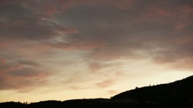 Sunset Lapse San Gabriel Dağları Kaliforniya Ulusal Anıtı ABD