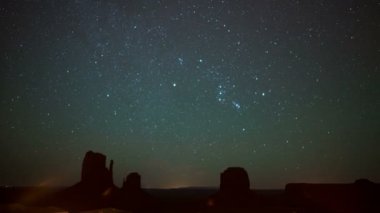 Monument Valley Orionids Meteor Yağmuru Doğu & Batı Mitten Güneybatı ABD Eğilimi