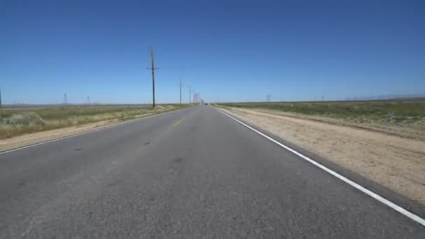 Antelope Valley Califórnia Poppy Super Bloom Driving Template — Vídeo de Stock