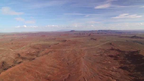 Bears Ears Valley Gods Luftaufnahme Südwest Wüste Usa Vorwärts Sinkend — Stockvideo