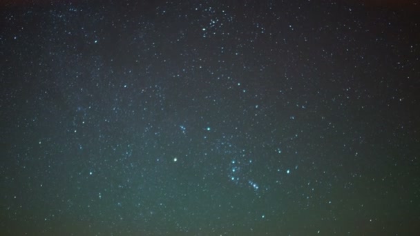 Monument Valley Orionids Meteor Shower Orion Rise Jihozápadě Usa — Stock video