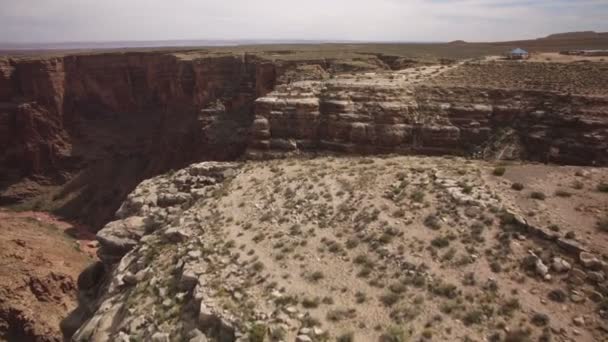 Grand Canyon Aerial Shot Little Colorado River Gorge Στο Navajo — Αρχείο Βίντεο