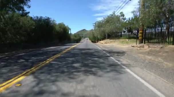 Plantilla Conducción Área Rural Rancho Granja Ciudad Pequeña — Vídeo de stock